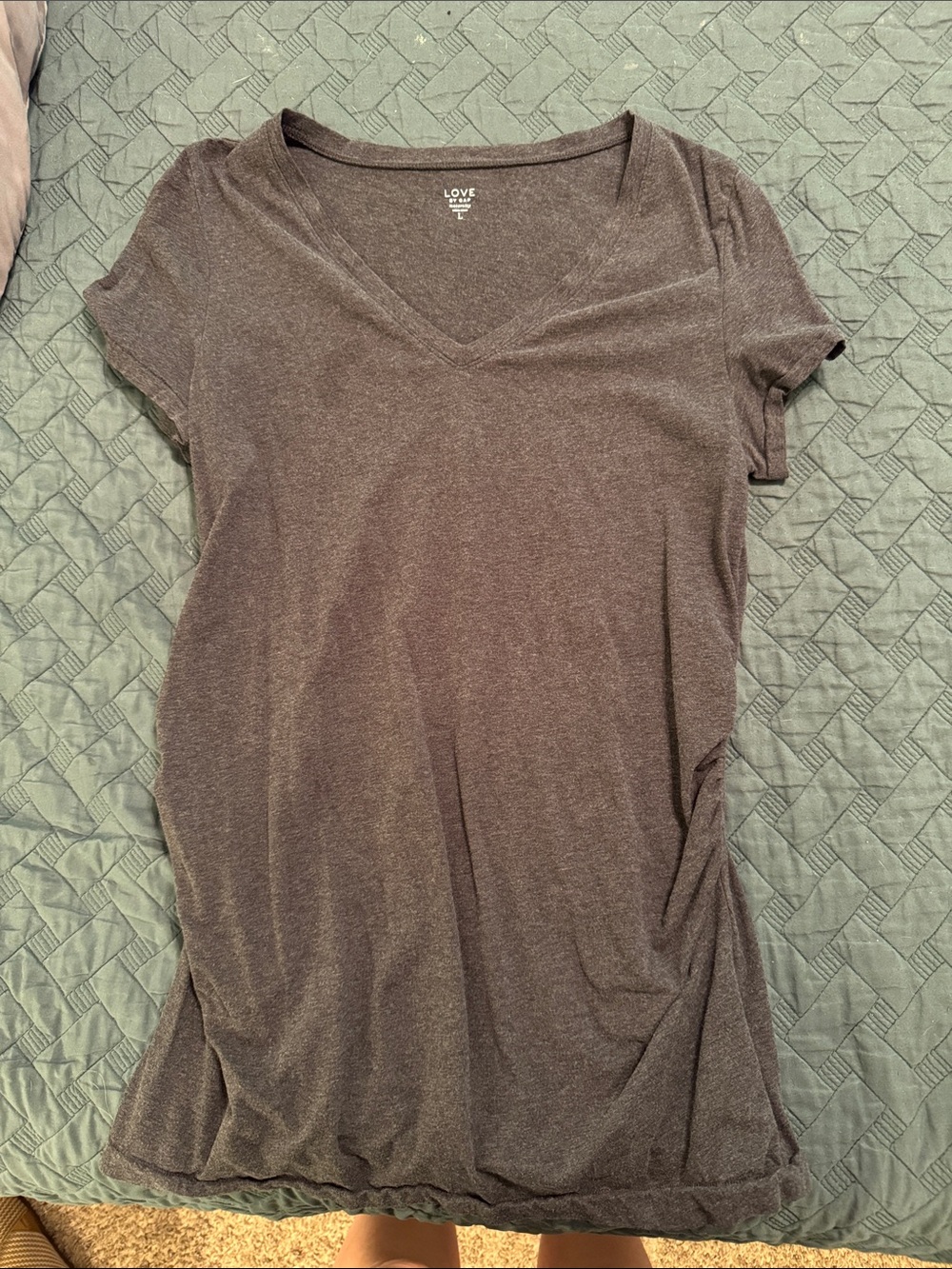 Maternity V‑Neck Short Sleeve Tees